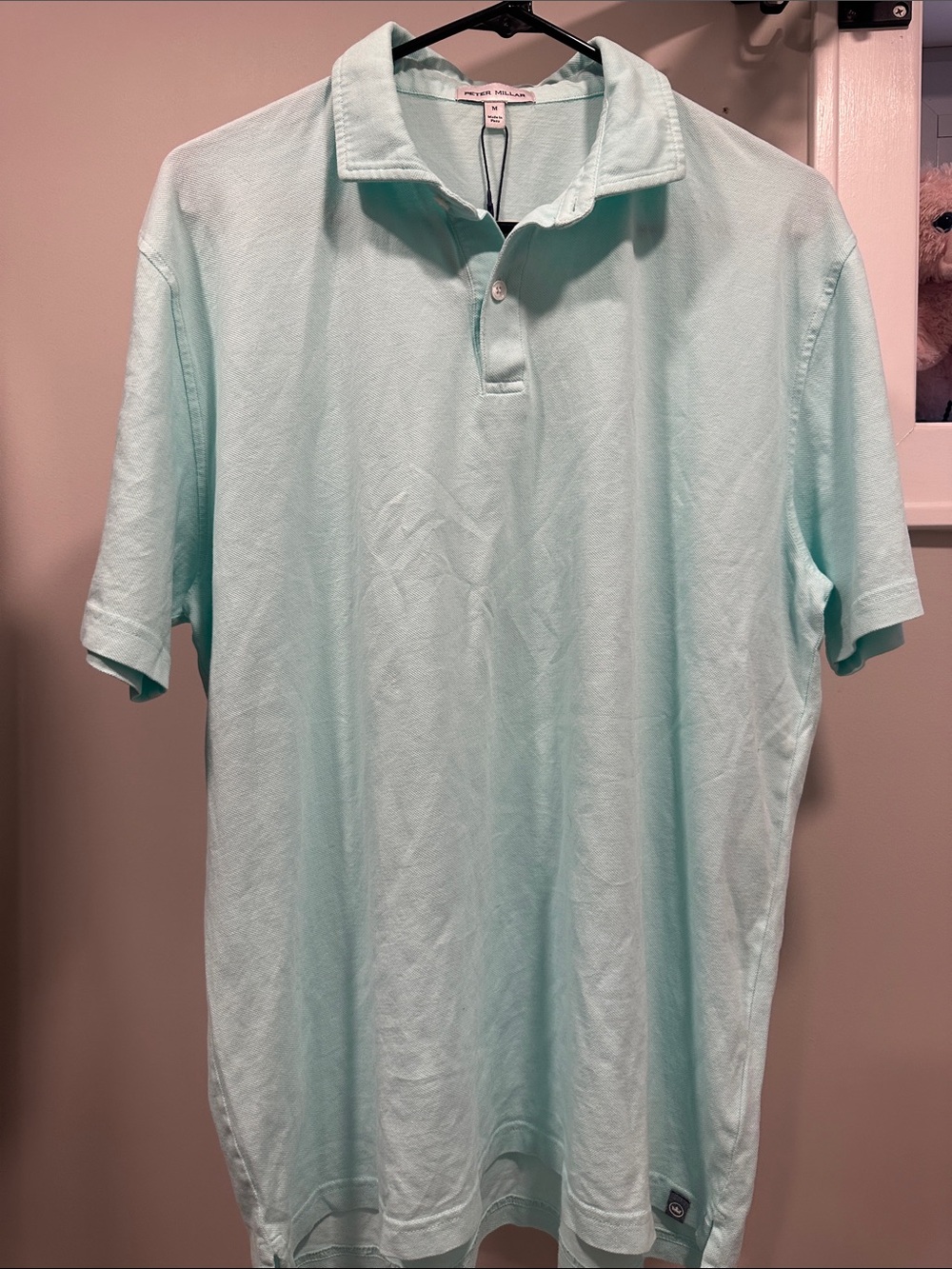 Peter Millar Light Aqua Short-Sleeve Polo